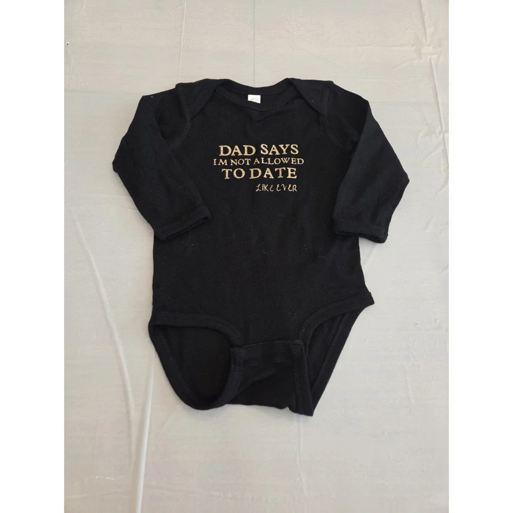 Rabbit Skins Outfit Infant Dad Says I'm Not Allowed To Date Like Ever Glitter...